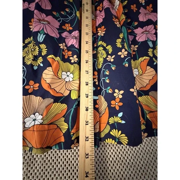 Corey Lynn Calter Kyla Midi Skirt M/L Anthropologie Paperbag Tie Waist A Line - Picture 10 of 14